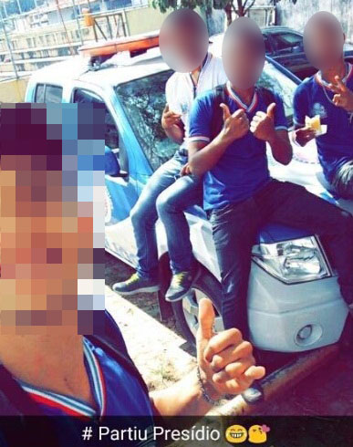 selfie NO VEICLO DA pm