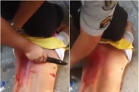 pm maltratando ladão