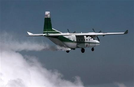 Avião Produz chuvas artifiiciais