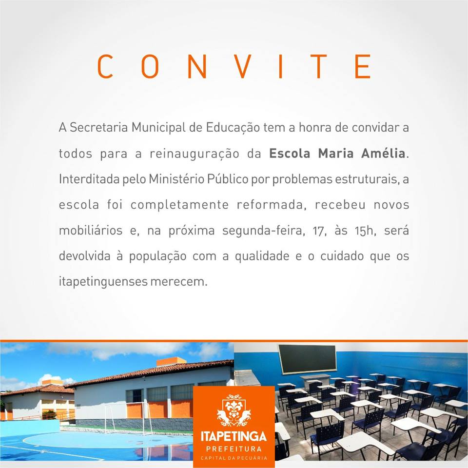 CONVITE EDUCAÇÃO